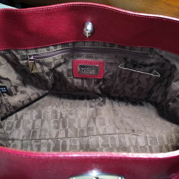 Furla Raspberry Leather Tote - Picture 6 of 6